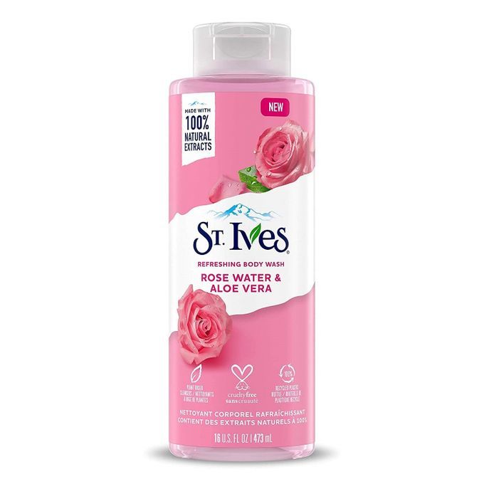 St Ives Refreshing Body Wash Rose Water And Aloe Vera 473Ml