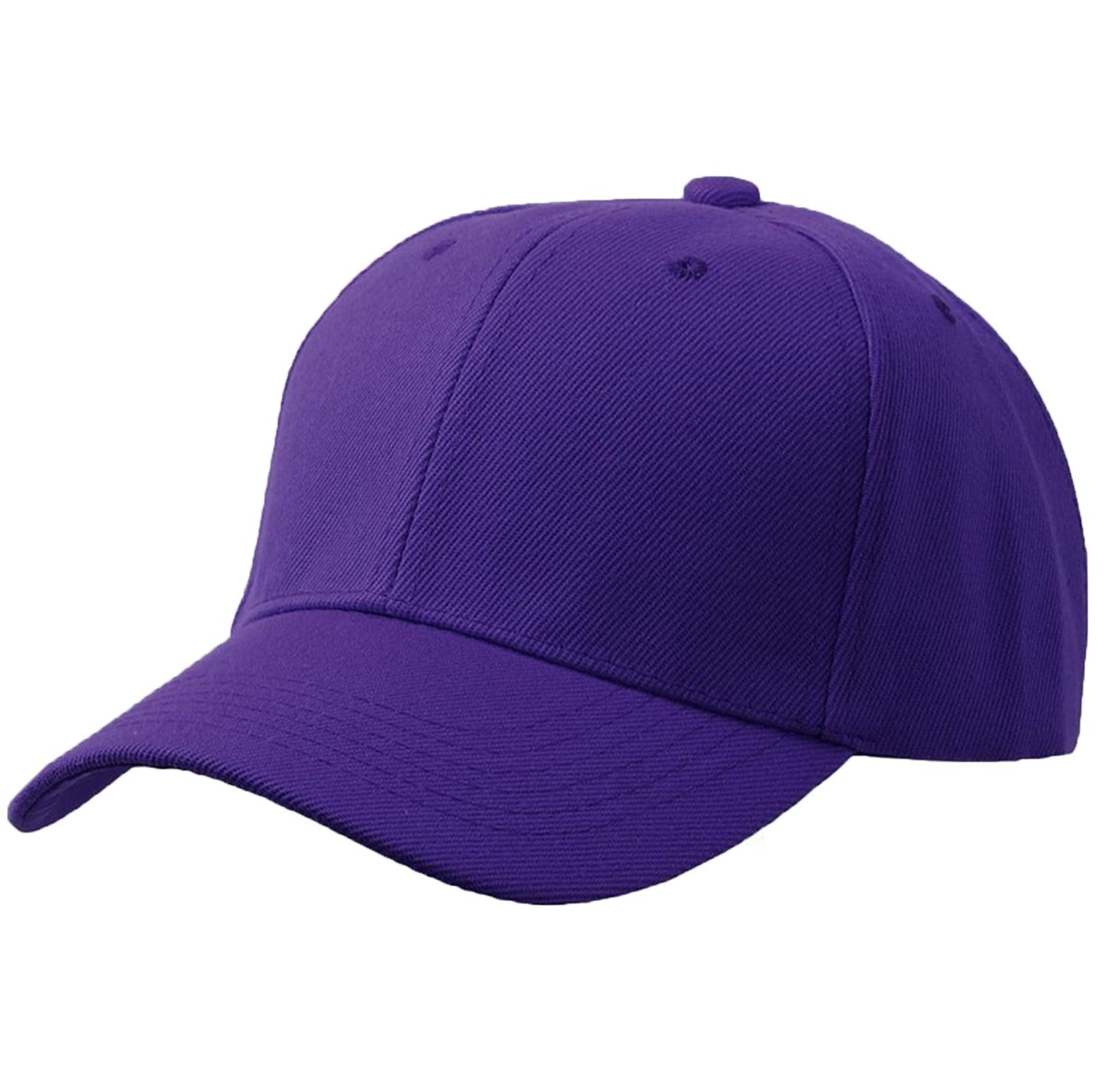 Plain Curved Baseball Cap Purple